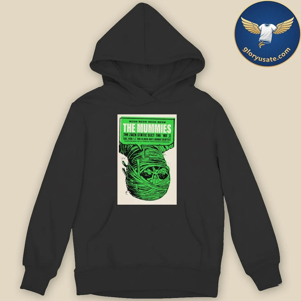 The Mummies Clock-Out Lounge February 7 2026 Concert Poster Shirt