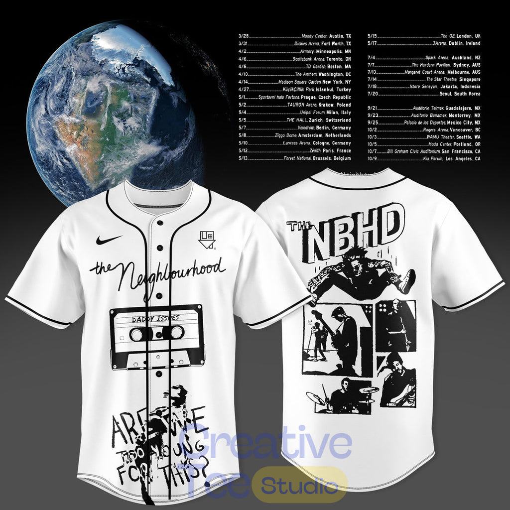 The Neighbourhood: THE WORLD TOUR 2026 Special Baseball Jersey