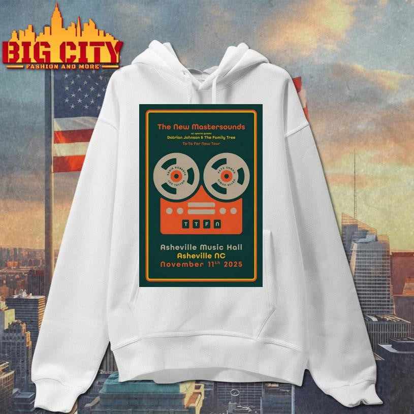 The New Mastersounds Asheville Event On Nov 11 2025 Poster shirt