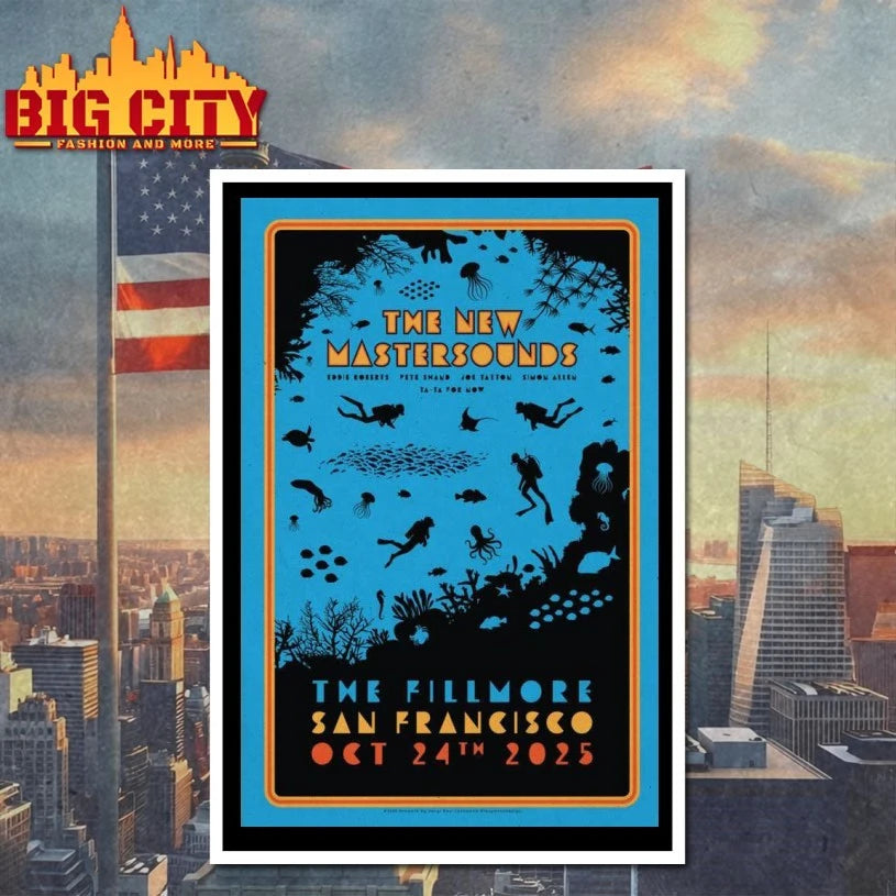 The New Mastersounds Oct 24, 2025 The Fillmore, San Francisco, CA Poster shirt