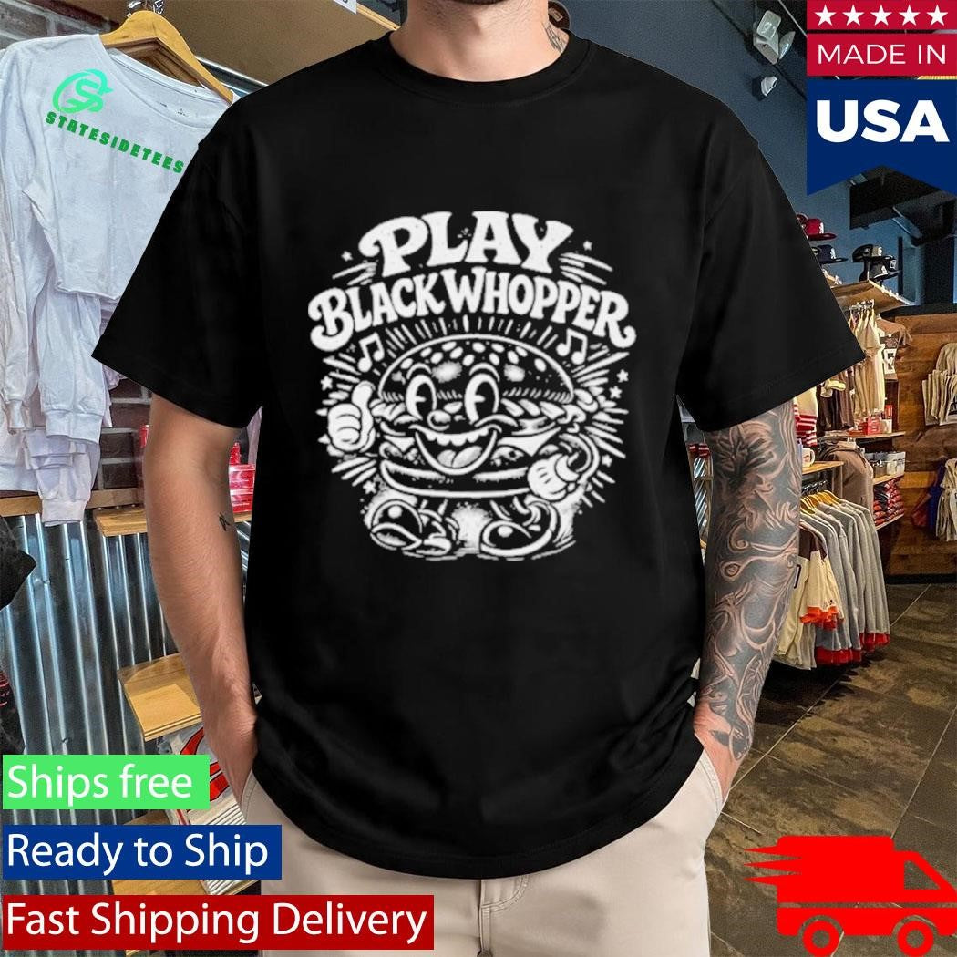 The News Junkie Play Black Whopper Shirt
