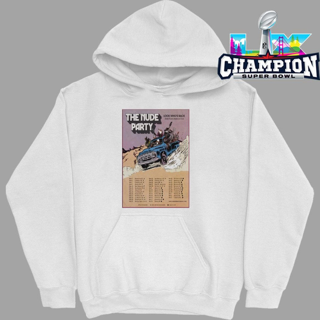 The Nude Party Look Who’s Back 2026 Na Tour Shirt
