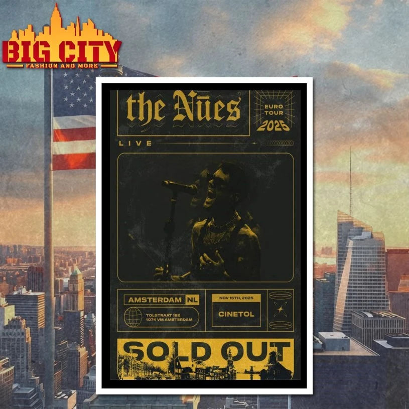 The Nūes Amsterdam Netherlands Poster shirt