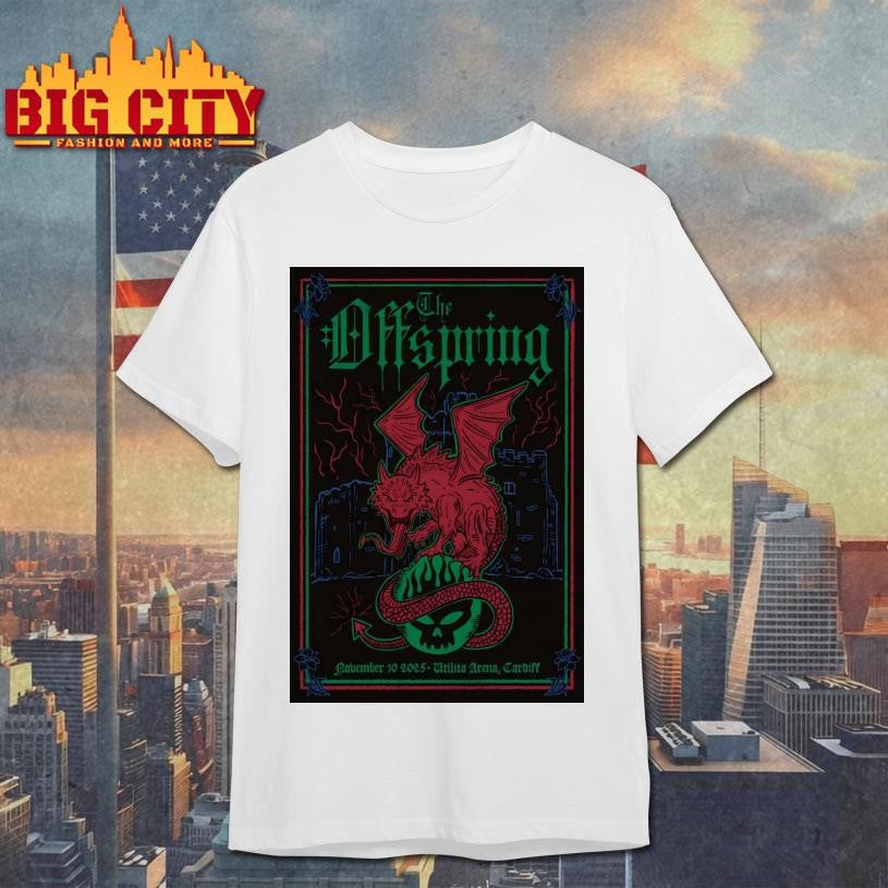 The OffSpring Utilita Arena Cardiff November 10 2025 Poster shirt