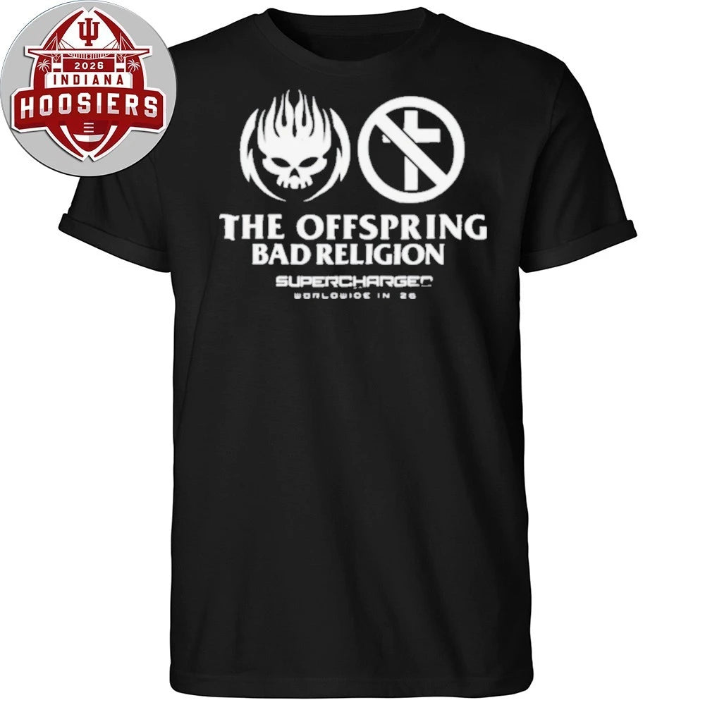 The Offspring And Bad Religion Supercharged 2026 Worldwide Tour Shirts