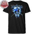 The Offspring Blue Crystal Skull Electric Lightning Heavy Metal Band Shirts