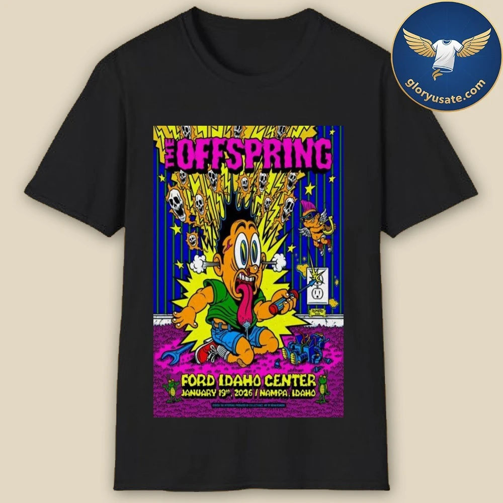 The Offspring Nampa, ID January 19 2026 Tour Poster Shirt