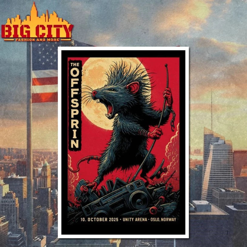 The Offspring Oct 10 2025 Unity Arena, Oslo Poster Shirt
