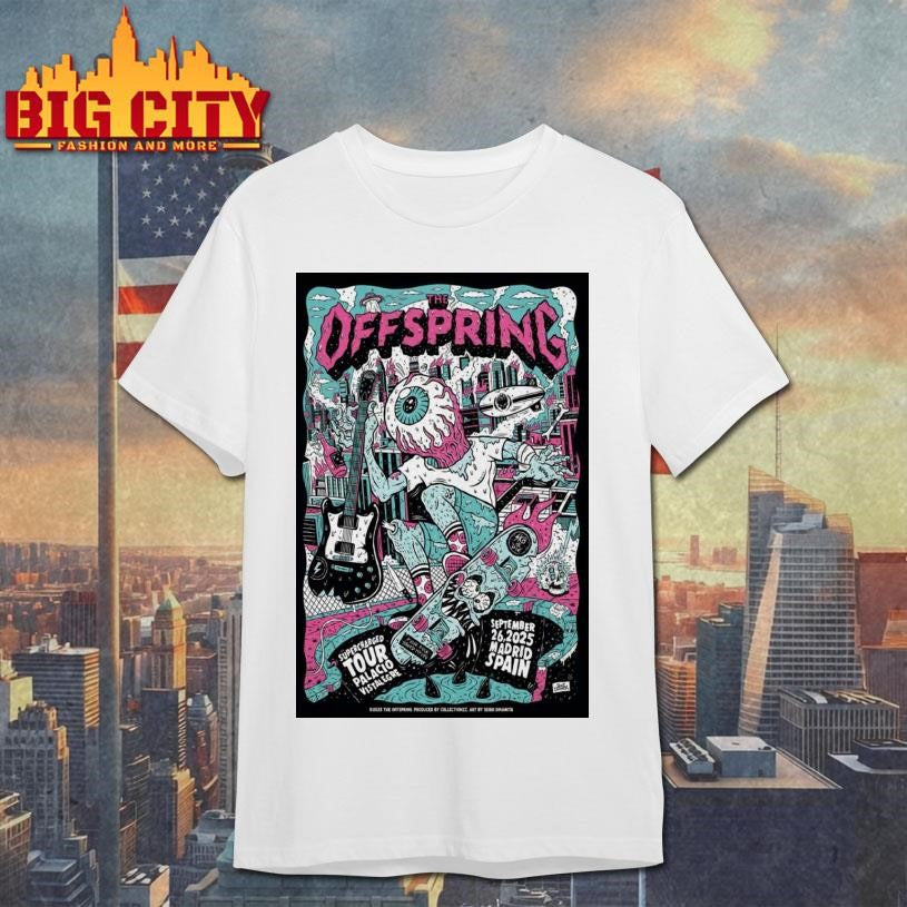 The Offspring Sept 26 2025 Madrid Spain Poster Shirt