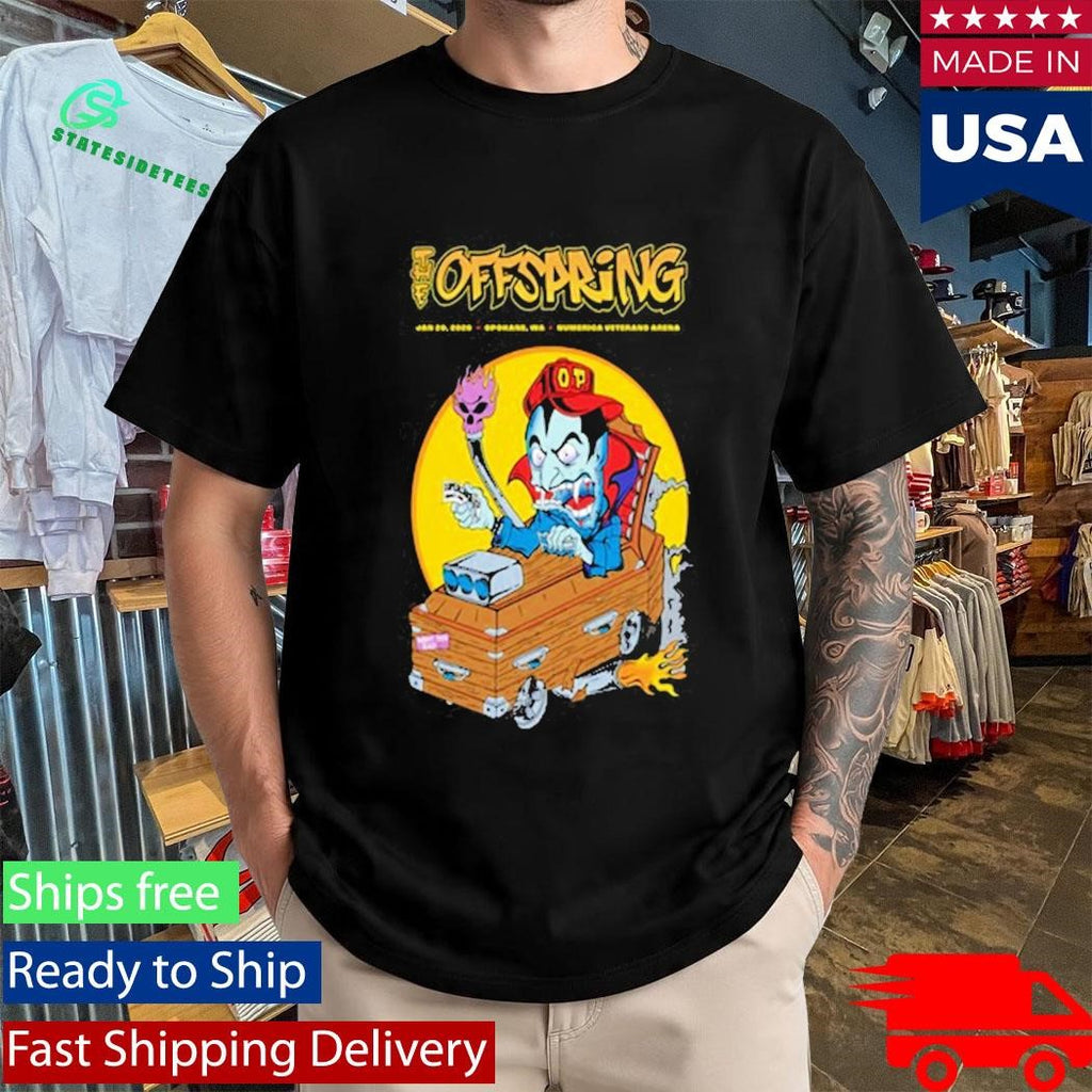 The Offspring Spokane, WA On Jan 20 2026 Event Shirt