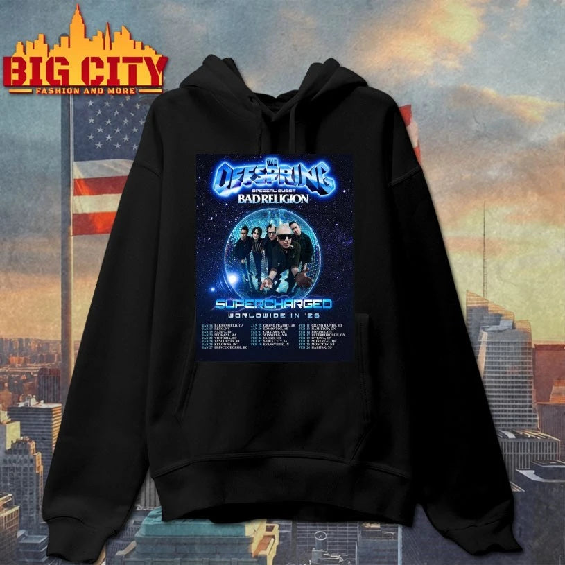 The Offspring Supercharged Worldwide In 2026 North America City Dates Poster Shirt
