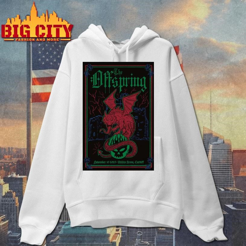 The Offspring Utilita Arena Cardiff Wales Nov 10 2025 Poster Shirt