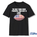 The Only Thing More Powerful American Flag Football Bad Bunny shirt