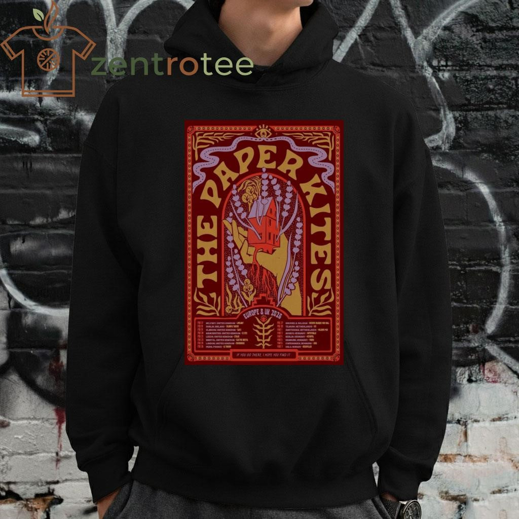 The Paper Kites Europe &amp; UK 2026 Poster shirt