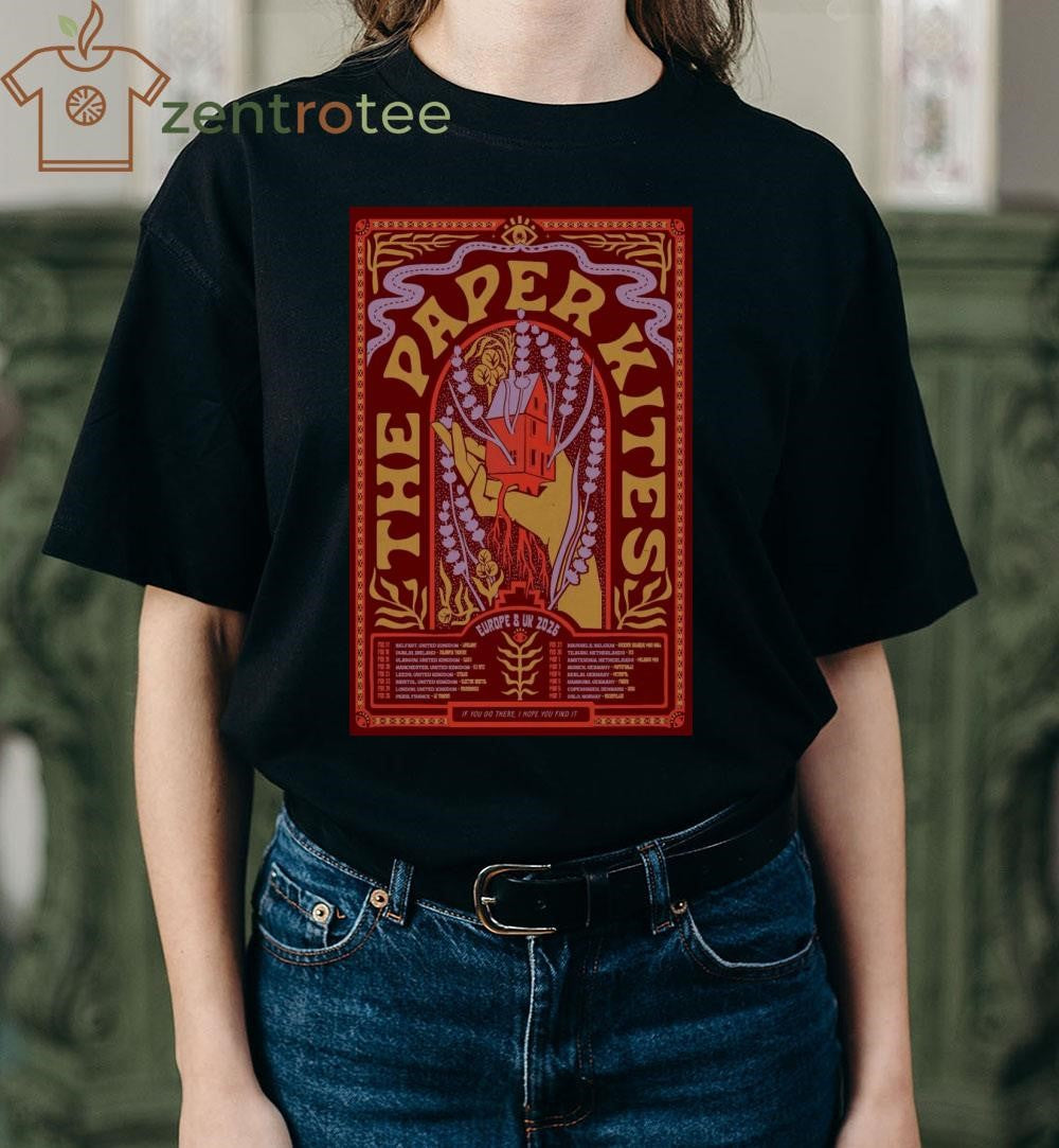 The Paper Kites Europe &amp; UK 2026 Poster shirt