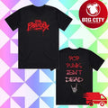 The Paradox Black Spray Paint Two Sided Shirt