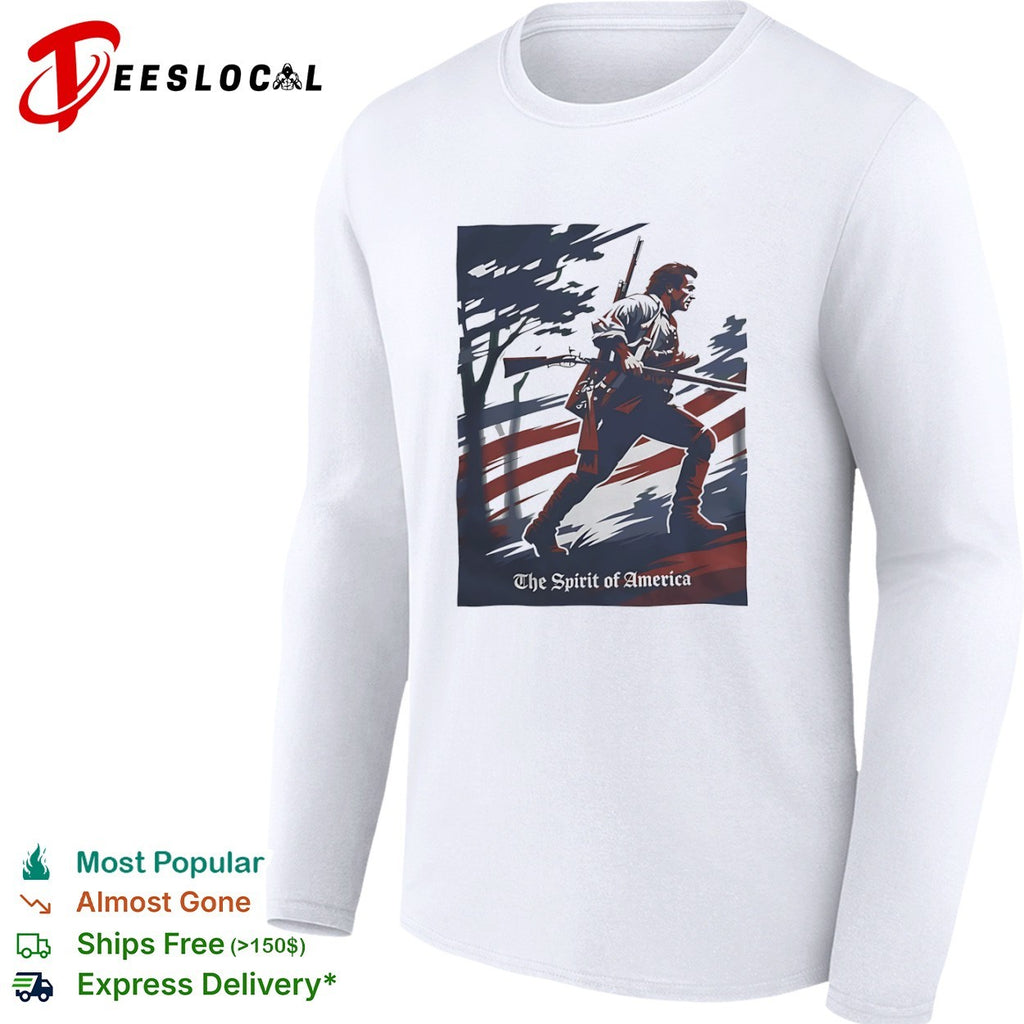 The Patriot Benjamin Martin The Spirit of America Mel Gibson Historical War shirt