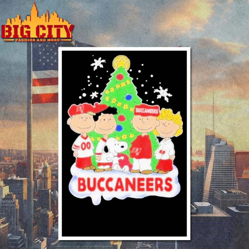 The Peanuts Characters Tampa Bay Buccaneers Christmas 2025 Shirt