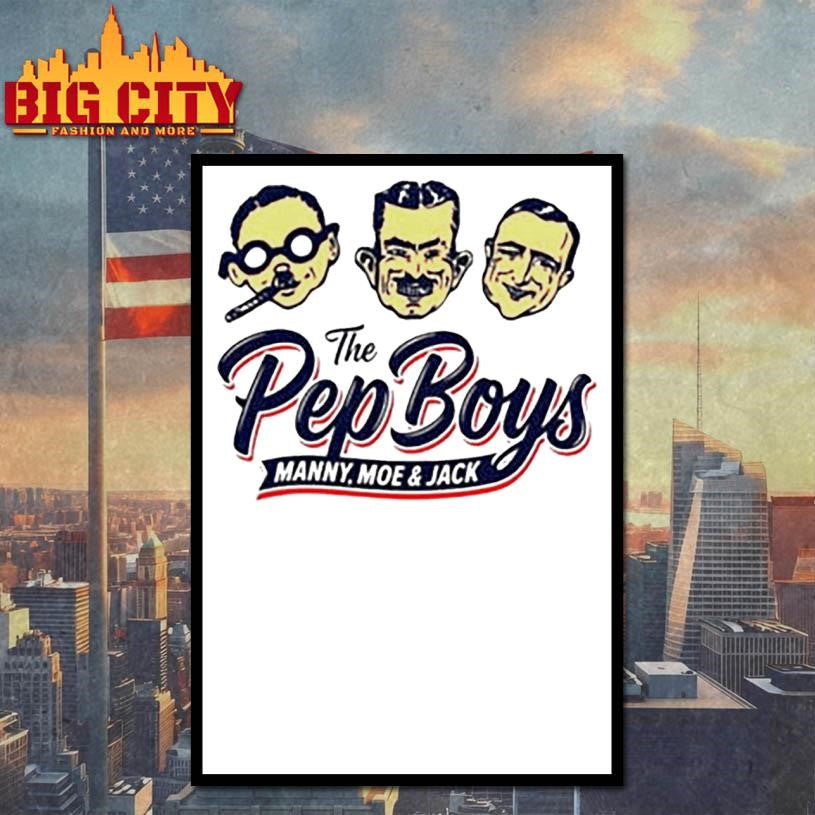The Pep Boys Manny Moe and Jack logo vintage shirt