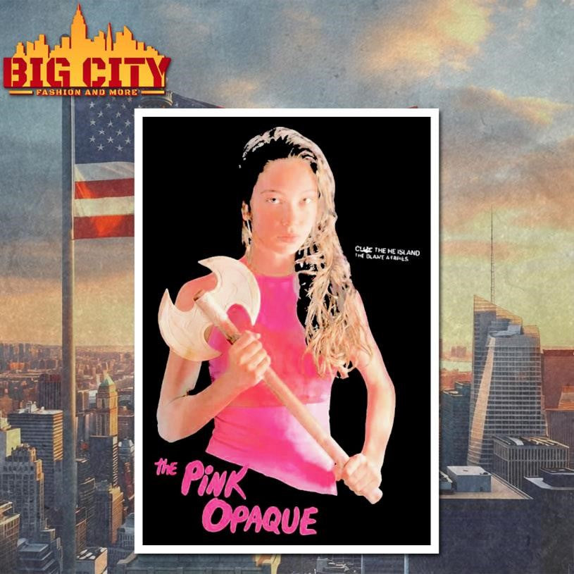 The Pink Opaque Isabel I Saw The Tv Glow Axe Shirt