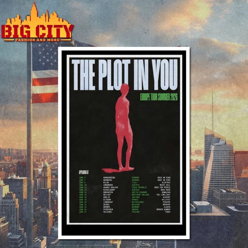 The Plot In You EU Summer 2026 Shows Poster shirt