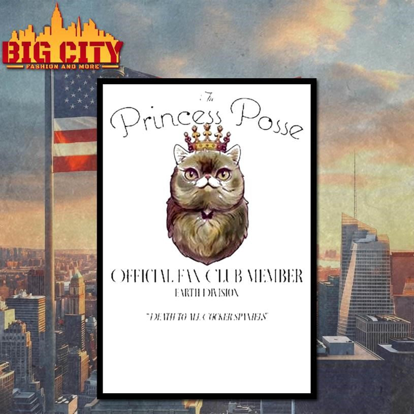 The Princess Posse Fan Club Member Earth Division Death To All Cocker Spaniels Princess Donut Shirt
