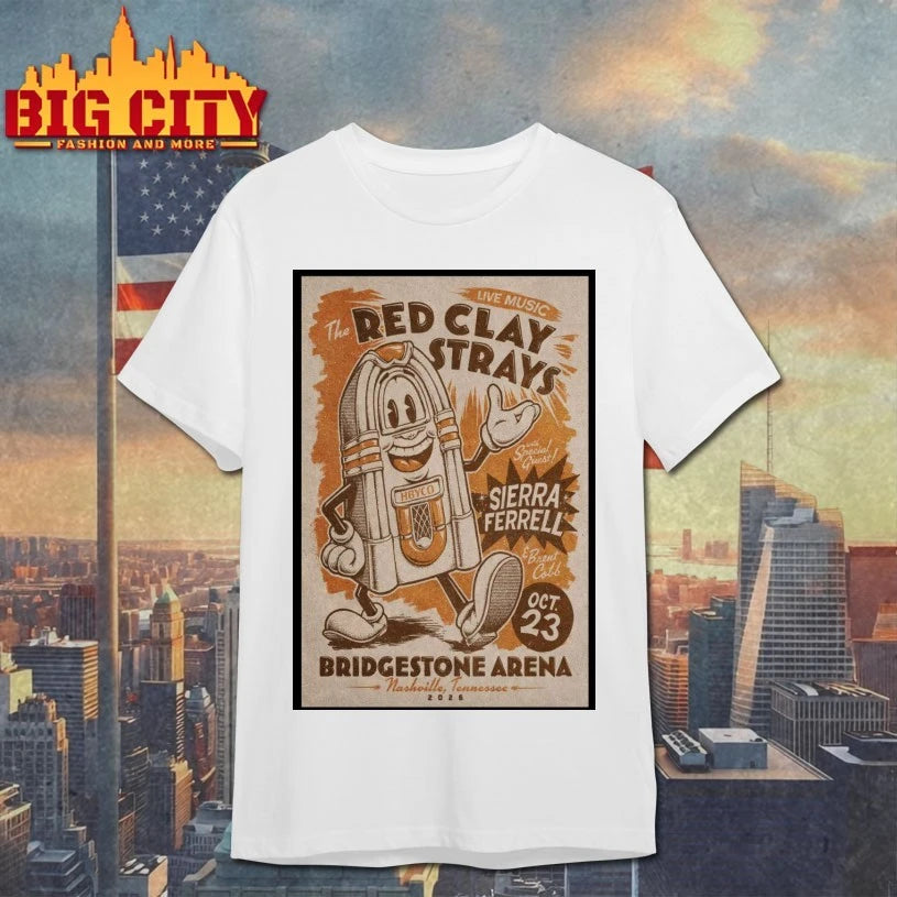 The Red Clay Strays 10.23.2026 Nashville TN Poster shirt