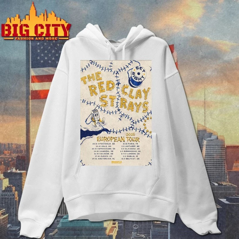 The Red Clay Strays European 2025 Shows Poster Shirt