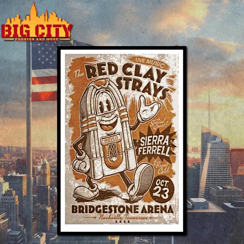 The Red Clay Strays October 23 2026 In Nashville Tn Shirt