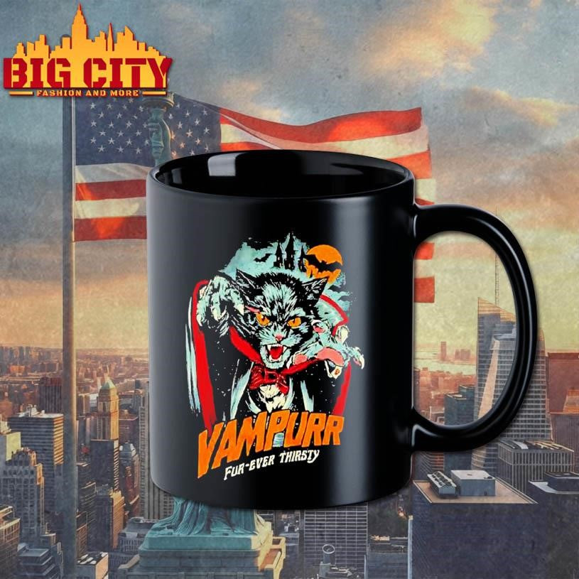 The Return Of Vampurr Fur-ever Thirsty Vampire Cat Shirt
