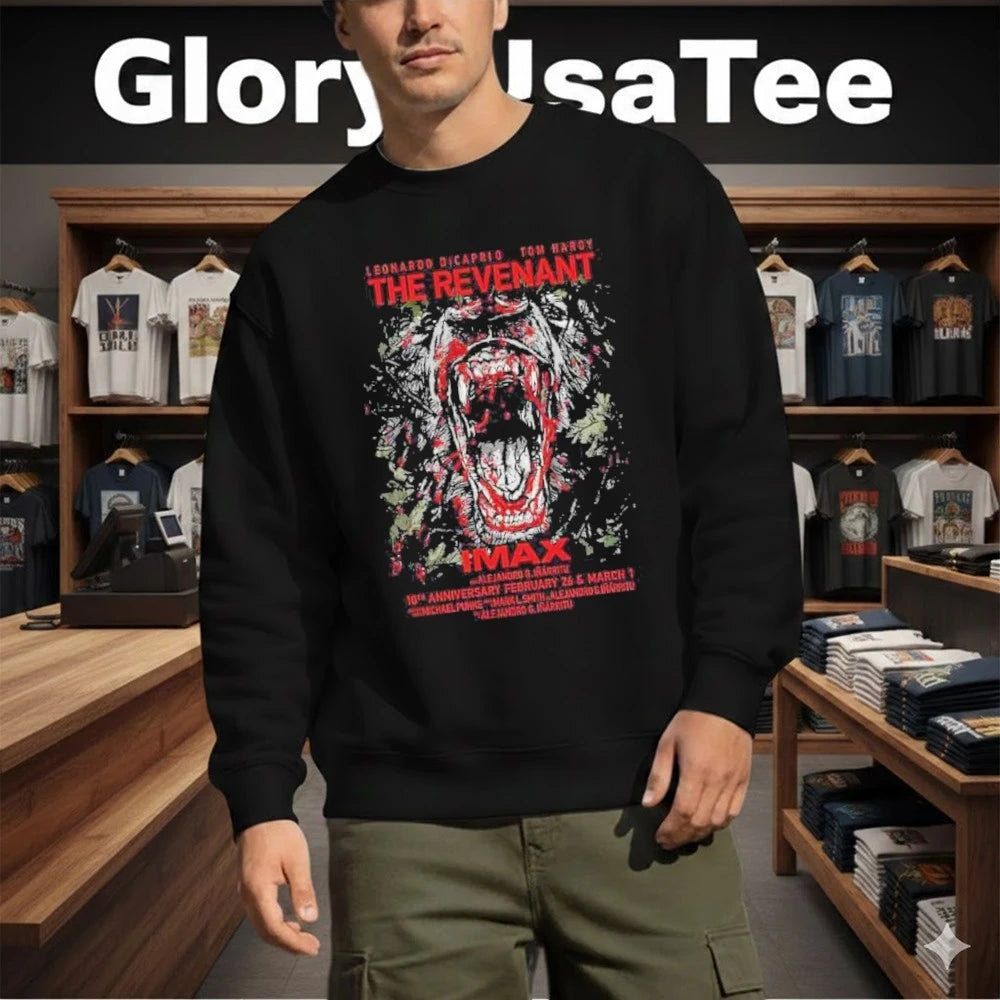 The Revenant Leonardo Dicaprio Eturns To Theaters February 26 And March 1 2026 In Imax T-Shirt