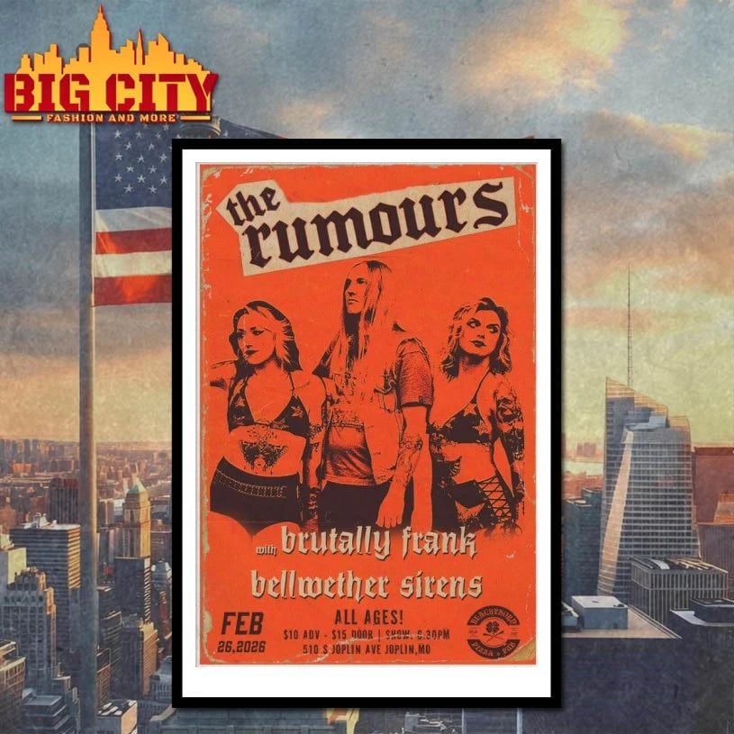 The Rumours Feb 26 2026 Blackthorn Pizza and Pub In Joplin MO Poster shirt