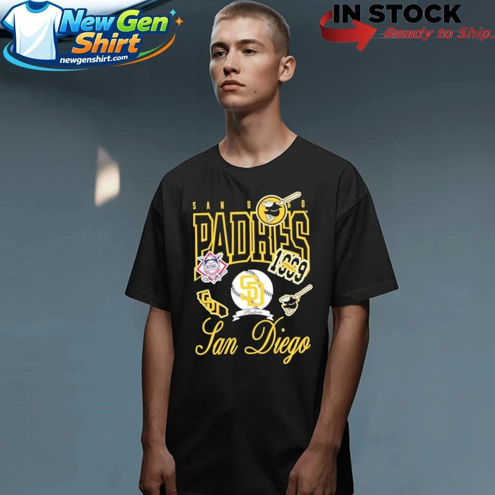 The San Diego Padres Sport Classics Vintage Black Shirt