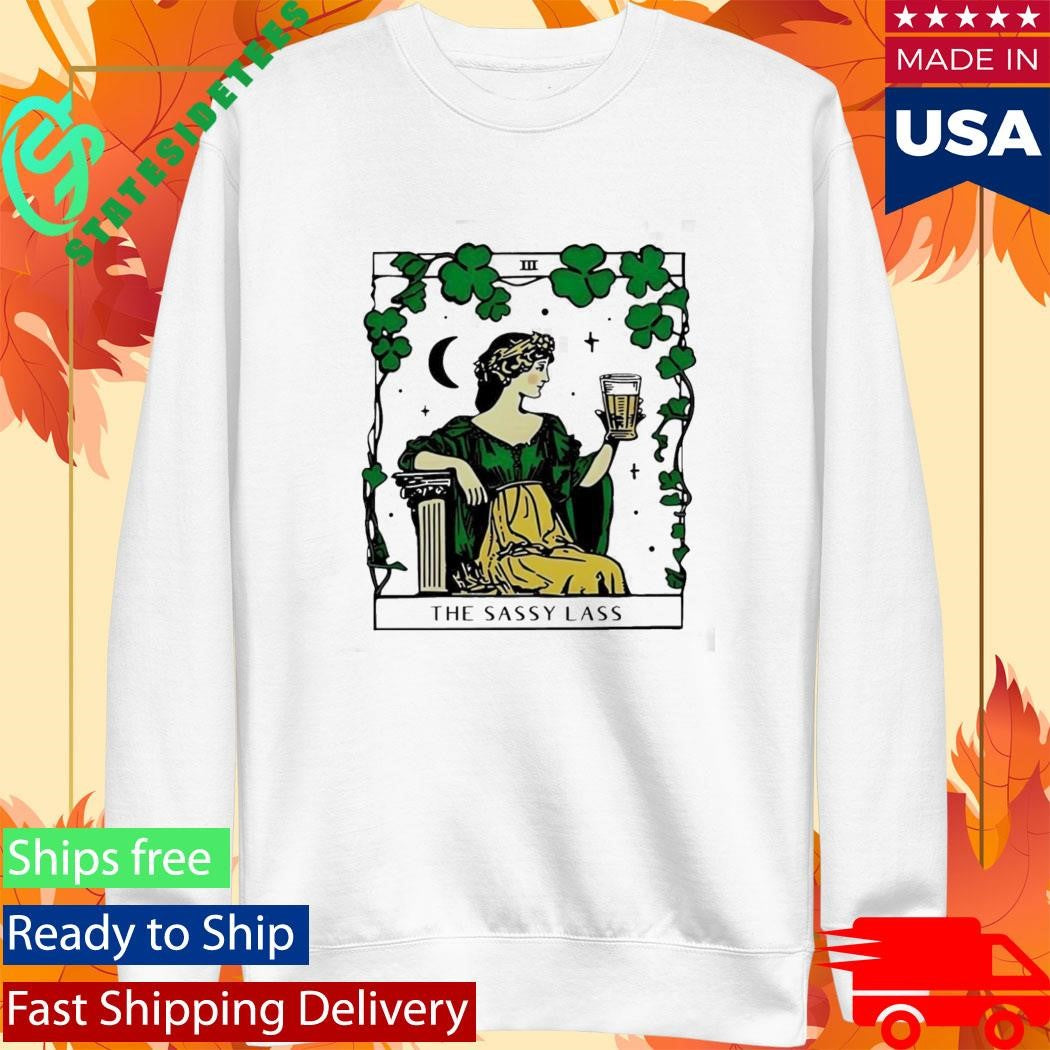 The Sassy Lass St Patricks Day Tarot Card T-Shirt