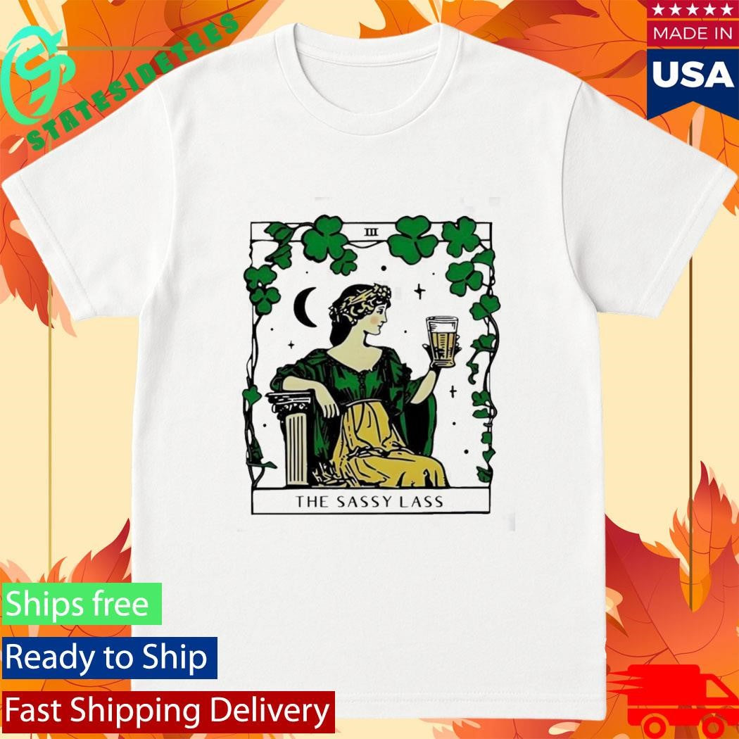 The Sassy Lass St Patricks Day Tarot Card T-Shirt