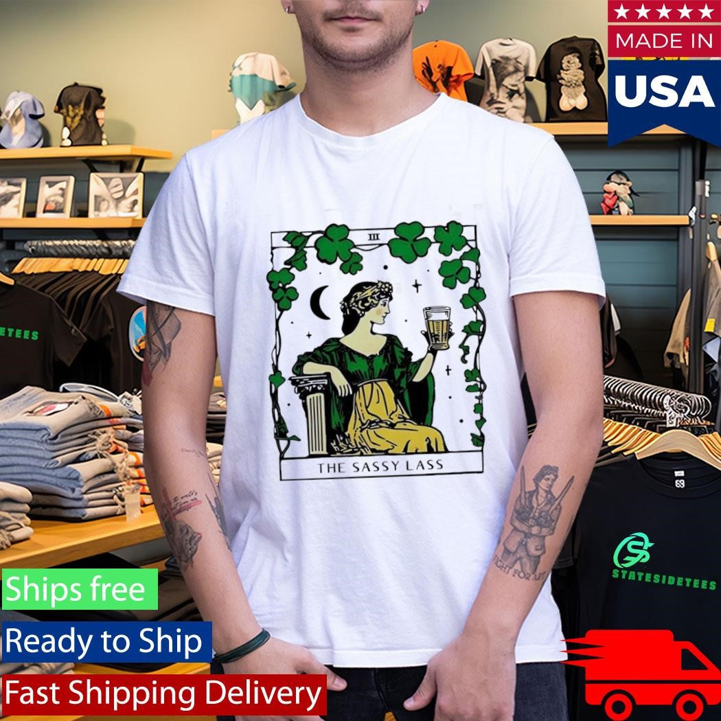 The Sassy Lass St Patricks Day Tarot Card T-Shirt