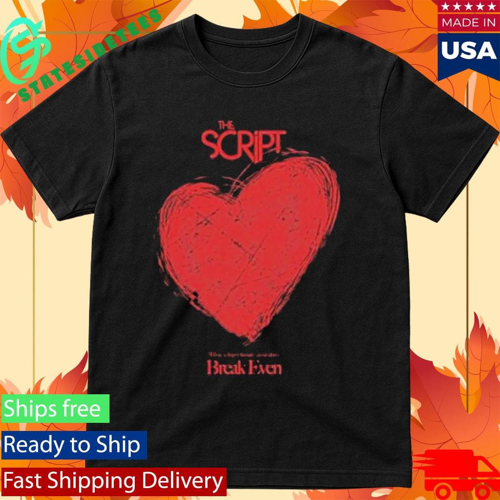 The Script Breakeven Heart Black Shirt