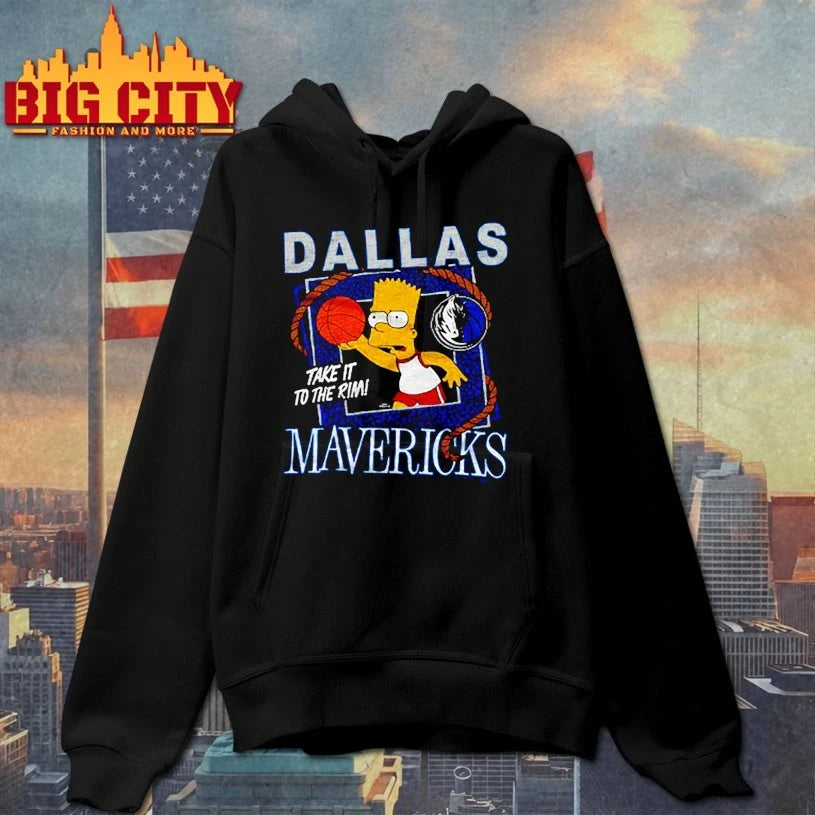 The Simpsons Bart x Dallas Mavericks shirt