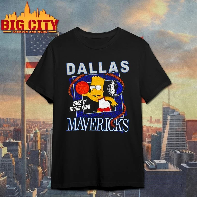 The Simpsons Bart x Dallas Mavericks shirt