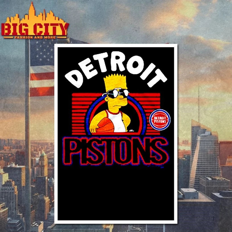 The Simpsons Bart x Detroit Pistons shirt