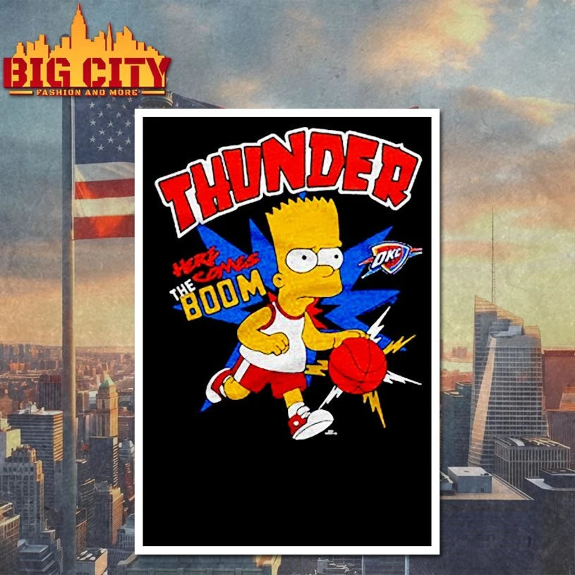 The Simpsons Bart x Oklahoma City Thunder shirt