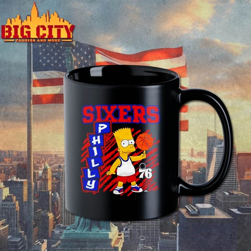 The Simpsons Bart x Philadelphia 76ers shirt