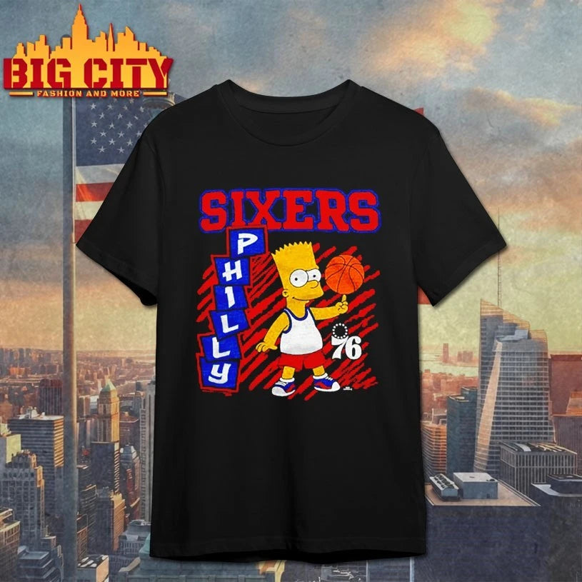 The Simpsons Bart x Philadelphia 76ers shirt