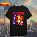 The Simpsons Bart x Philadelphia 76ers shirt