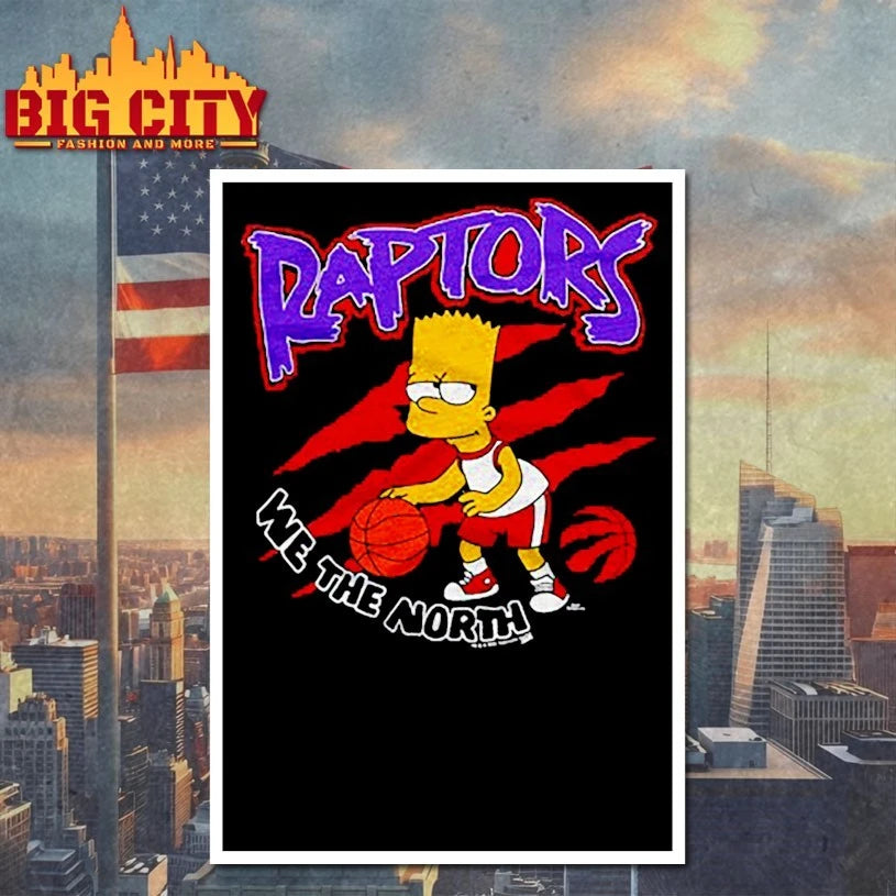 The Simpsons Bart x Toronto Raptors shirt