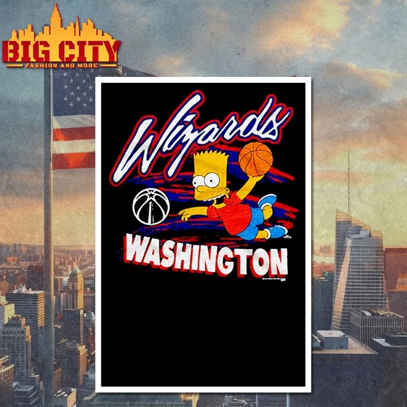 The Simpsons Bart x Washington Wizards shirt