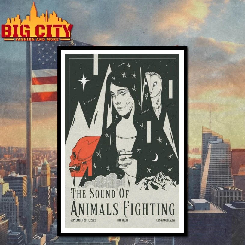 The Sound of Animals Fighting Tour Los Angeles, CA 2025 Poster shirt