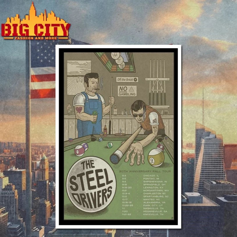 The Steel Drivers 20th Anniversary Fall Tour 2025 Poster Shirt