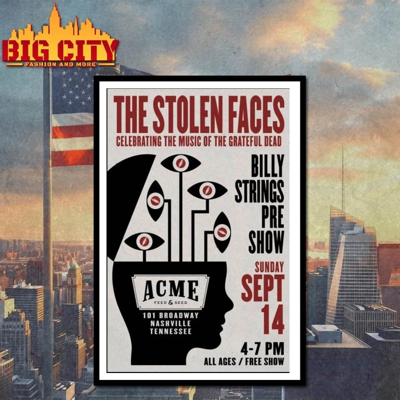 The Stolen Faces Nashville TN Sept 14 2025 Poster shirt
