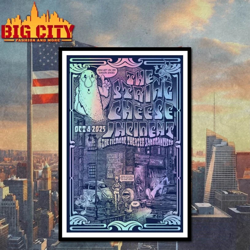 The String Cheese Incident October 4, 2025 The Fillmore, San Francisco, CA Poster shirt